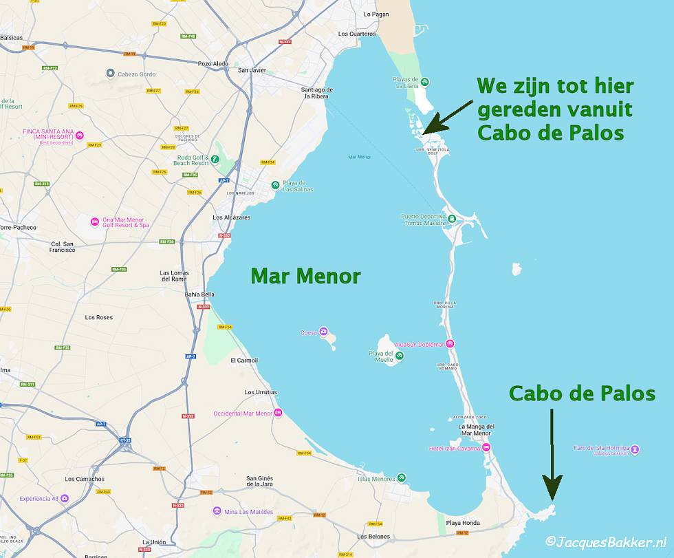Kaart Mar Menor